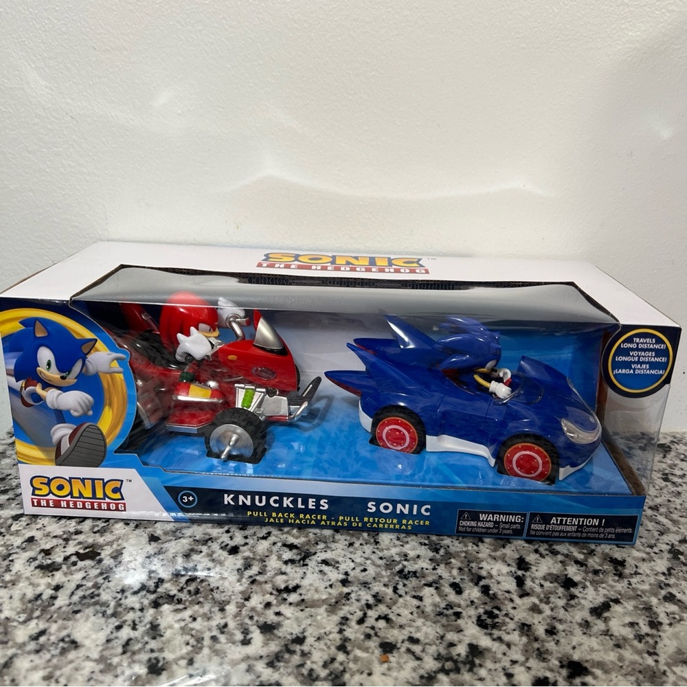 Knuckles & Sonic Racing Set - Blue and Red